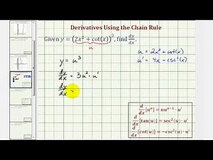 Ex: Derivatives Using the Chain Rule Involving a Trigonometric Functions