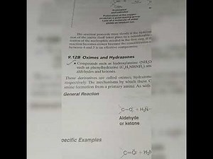 Synthesis of Imine, Oxime, Hydrazone and Semicarbazone