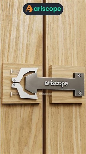 Clever Sliding Door Latch with Metal Clips and Click Lock #ariscope