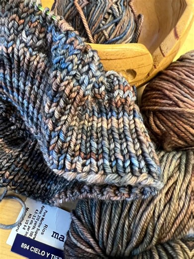 New project knit with Malibrigo yarn from Peru, one of my favorites! #knit #handmade #yarn #knittingtiktok #create