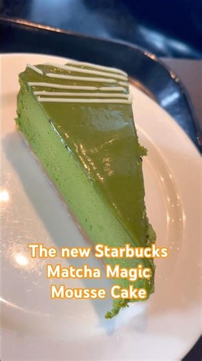 Have you tried the new Matcha cake at Starbucks PH? 😋