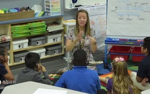 美国小学教室实录--课堂教学示范
