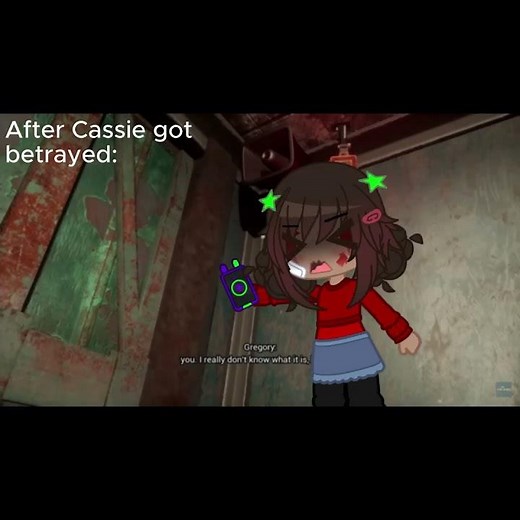 After Cassie got betrayed: [!emotional!] 😔 |#fnafsbruin #fnaf #gacha #Cassie #Gregory #fyp #shorts