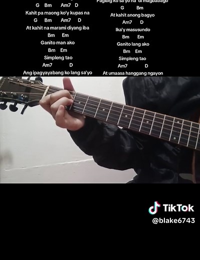 Simpleng Tao Chords - Easy Guitar Tutorial