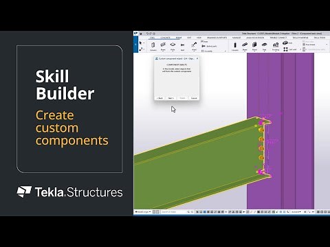 Create custom components in Tekla Structures