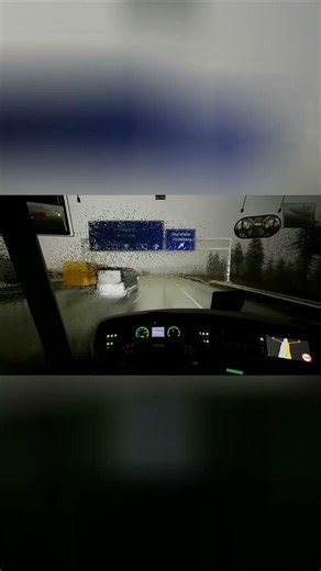 Rainy Day Bus Simulator Gameplay #shorts #fernbus #realistic