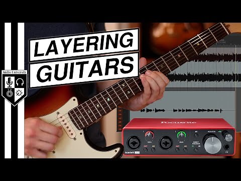 Record Guitar Overdubs [with Focusrite Scarlett 2i2 3rd Gen Audio Interface]