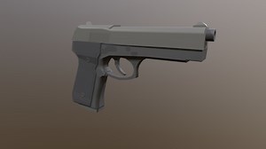 Beretta M9 Low Poly - 3D model by Hyp3rion