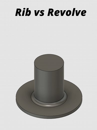 Rib and Revolve: Similar Results in 3D Modeling