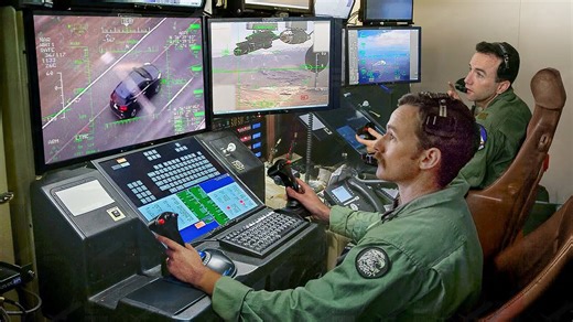 Exploring the Advanced Cockpit of a US Air Force Drone Bomber