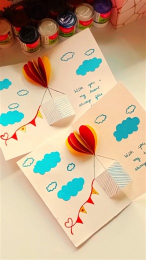 This Card POPS Up 😍 Handmade 3D Surprise Card #popupcard #3dcard #shorts