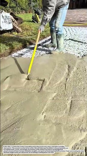 Satisfying Sand Leveling Technique! Smart Paver Base Preparation.