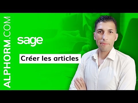 Formation Sage : Gestion Commerciale: Créer les articles - Vidéo Tuto