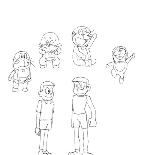 Turning Doraemon Into Art ✦ Drawing Timelapse