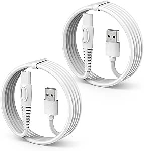 2 PCS Charging Cable for Flawless Legs Shaver, 5V Charger Cord for Finishing Touch Flawless Legs Razor Women Trimmer Power Cord Replacement, 5FT- Only for Finishing Touch Flawless Leg