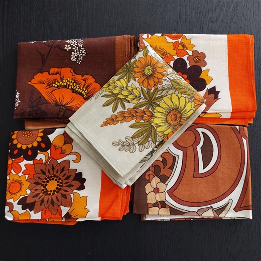 Vintage Retro Irish Linen Tea Towels - Etsy