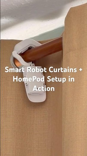 Smart Robot Curtains + HomePod Setup in Action