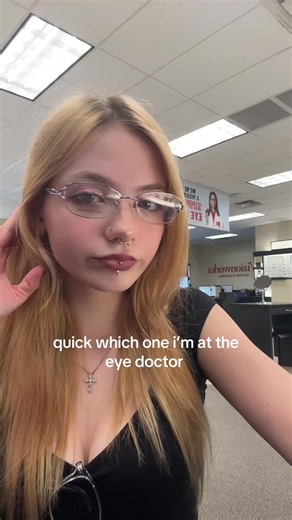 help oml i’m thinking the second one ☝️ #fyp #glasses #eyedoctor #help | glasses