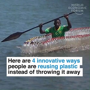 15M views · 188K reactions | Boats and houses. Read more about plastic innovation: https://wef.ch/2N7J4pf | World Economic Forum | Facebook