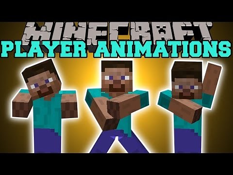Minecraft: PLAYER ANIMATIONS (AIR GUITAR, GANGNAM STYLE, EXORCIST!) Mod Showcase