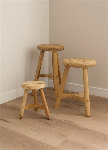 Vintage Rustic Wood Stool,wabi Sabi Farmhouse Bench, Decorative Stool, Wood Pedestal, Rustic Home Decor,entryway Decor,mini Stool,high Stool - Etsy