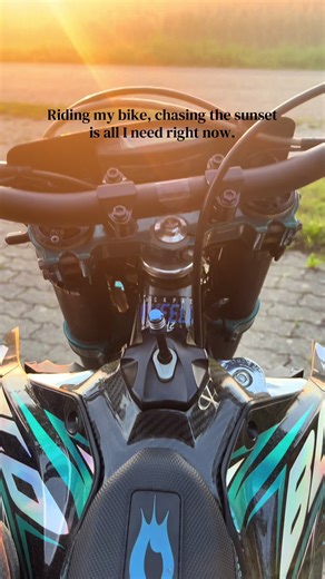 Chasing the Sunset on My Supermoto