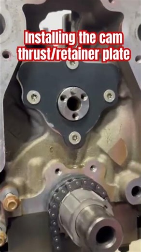 How to install the camshaft Thrust/retainer plate. #shorts