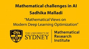 现代深度学习优化的数学视角 - Sadhika Malladi