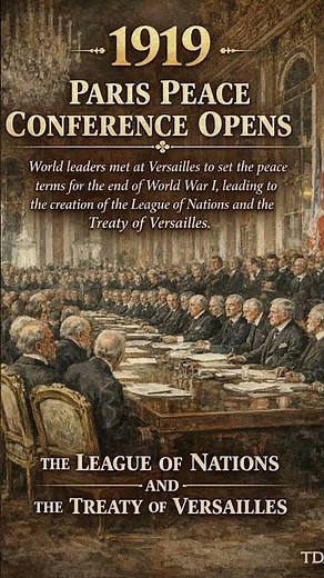 1919 Paris Peace Conference | Treaty of Versailles & Birth of the League of Nations | WWI History