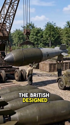 The British-designed Tallboy, World War II's ultimate deep-penetration earthquake bomb, shattered fortified structures with seismic shockwaves. ​#TallboyBomb ​#EarthquakeBomb ​#WW2History | Mkr Echo History