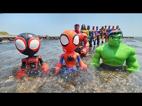 AVENGERS SUPERHERO STORY, TEAM HULK VS MARVEL'S SPIDER-MAN 2, CAPTAIN AMERICA VS IRON MAN VS VENOM