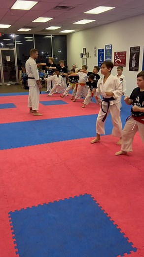 Kids class working hard tonight. Train hard, fight easy! Good job karateka. | Lacy's Shotokan Karate