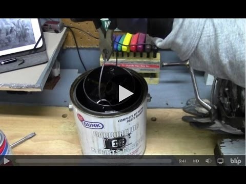 Complete motorcycle fuel system cleaning