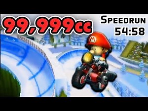99,999cc Mario Kart Wii Speedrun All 32 Tracks SUB 55!