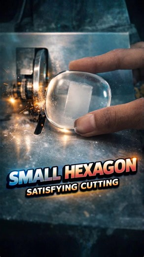 How To Cutting Small Hexagon | Odd Shape Satisfying ASMR Lens Cutting