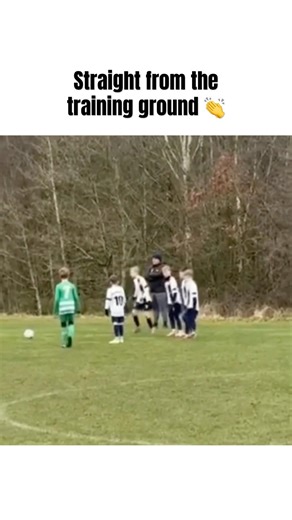It’s the Sunday league Mighty Ducks. Brilliant free kick routine from these kids #football