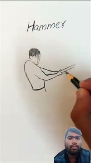 How to draw boby with defence ( Gun, Hammer, Sword) #defence #body #draw