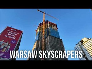Upper One Skyscraper Construction in Downtown Warsaw, Poland / Spacer w Warszawie, Polska