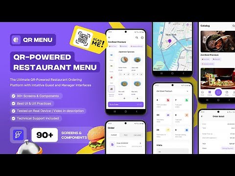 QR Menu - QR-Powered Restaurant Menu App #flutterflow #flutter #qr #restaurant