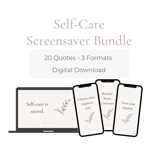 Minimalist Quote Screensaver Bundle | Self Care Lock Screen (digital Download) - Etsy Australia