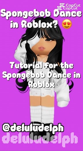 ✧⁺ Part 1 SpongeBob Dance in Roblox Tutorial˚✧♡ #gaming #roblox #funny #spongebob #tutorial #delphy