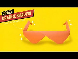 How to Make COOL Paper Sunglasses 🕶️ | Easy Origami Glasses Tutorial