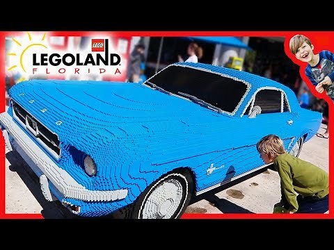 Life-Size Lego Ford Mustang Car at LEGOLAND Florida