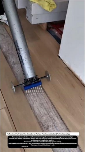 Professional Multi-Line Glue Spreader for Perfect Flooring Installation.