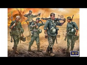 Unboxing Master Box 35249 1/35 Hot Summer 1941 German Infantry WW2 Era Plastic Figures Kit