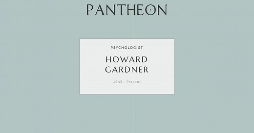 Howard Gardner Biography | Pantheon