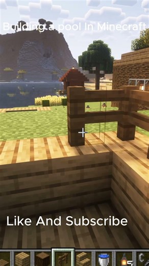 Building a pool In Minecraft #comedyeffect #guessinggame #localstarbinit #tiktokeffects #tiktok
