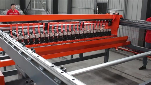 Full Automatic Stainless Steel Welded Wire Mesh Fence Machine Reinforcing Reinforced High Quality Product PLC System