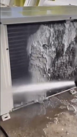 "Split AC Outdoor Unit Deep Cleaning | Pressure + Chemical Wash"
