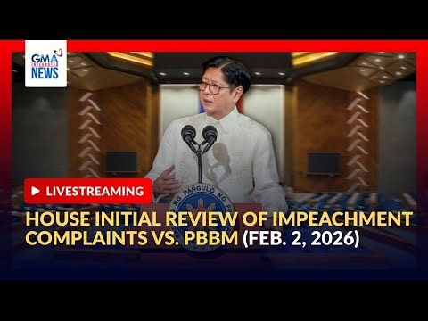 LIVE - House initial review of the impeachment complaints vs. PBBM - Replay | GMA Integrated News